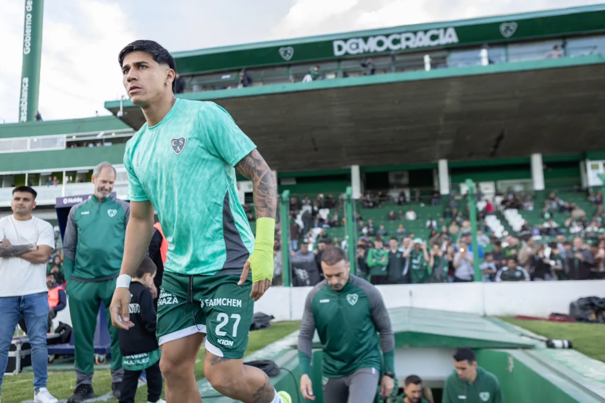 Junior Marabel en la previa del duelo vs River Plate. (Foto: Sarmiento de Junín).