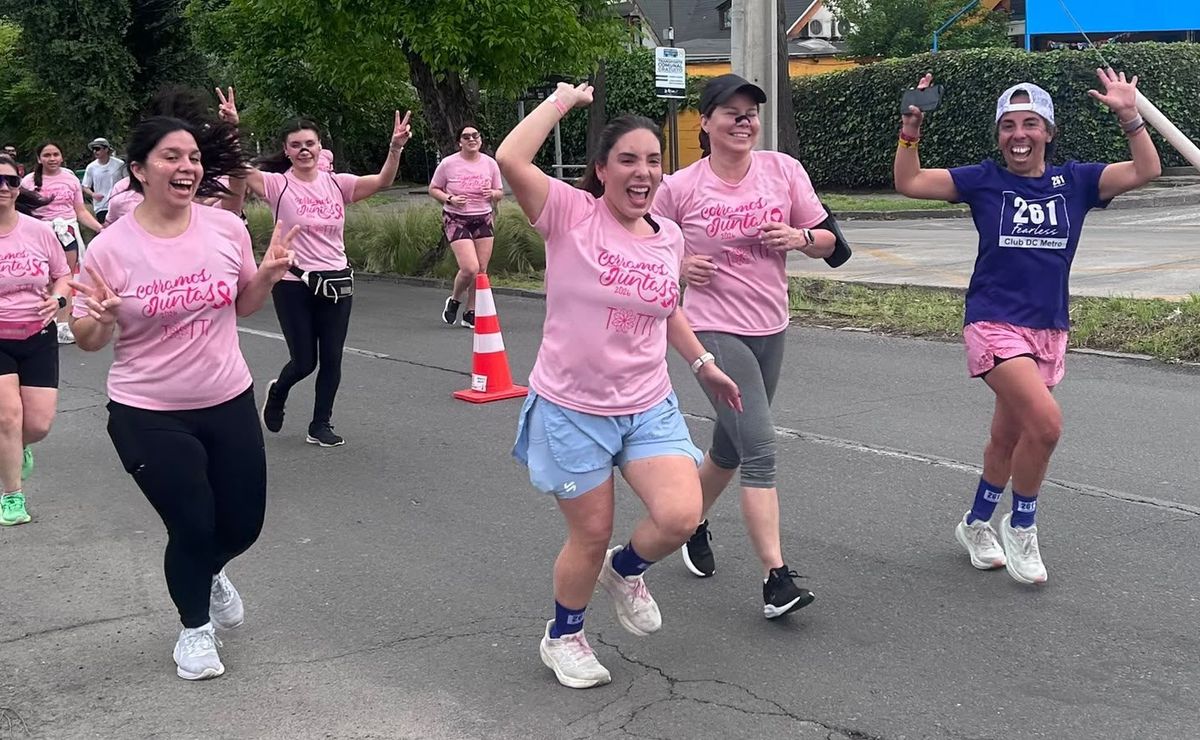 La Reina se moviliza para concientizar sobre cáncer de mama con masiva corrida