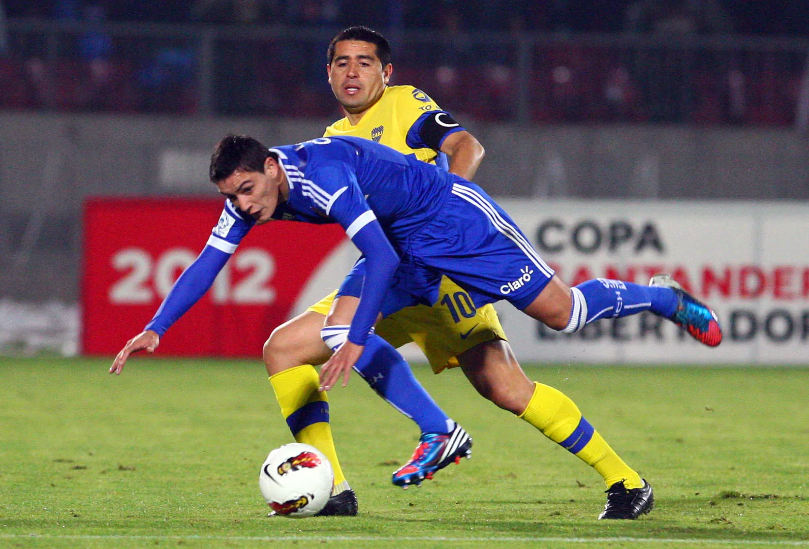 Universidad de Chile llegó a la semifinal de la Copa Libertadores 2012 ante Boca Juniors, que ganó la serie. (Martin Thomas | Photosport).