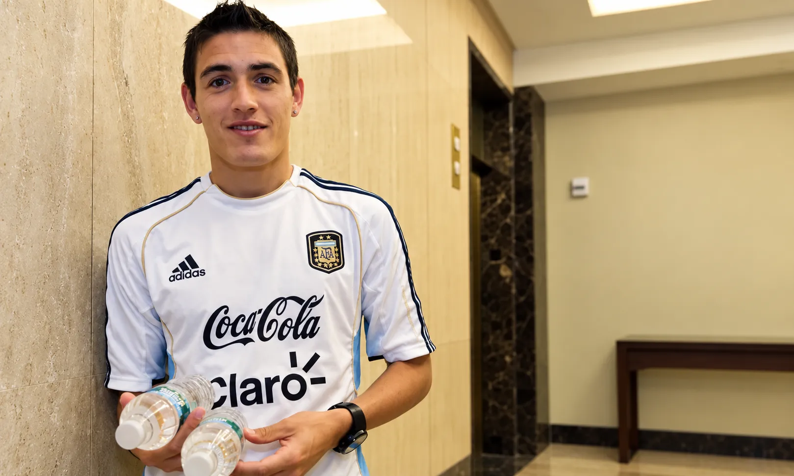 Matías Rodríguez en aquella concentración de la selección de Argentina.