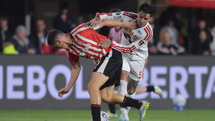 Pulgar fue clave en el mediocampo de Flamengo.
