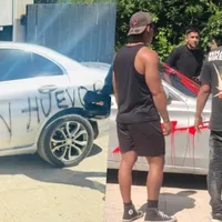 Vandalizan auto de ex Colo Colo en Colombia en medio de crisis
