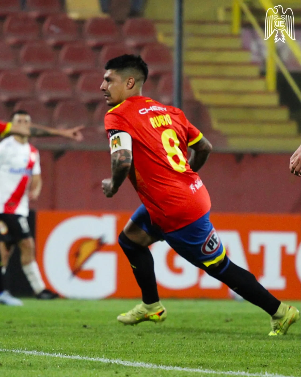 Rubio suma 27 partidos y 4 goles en la temporada 2026. Imagen: Unión Española