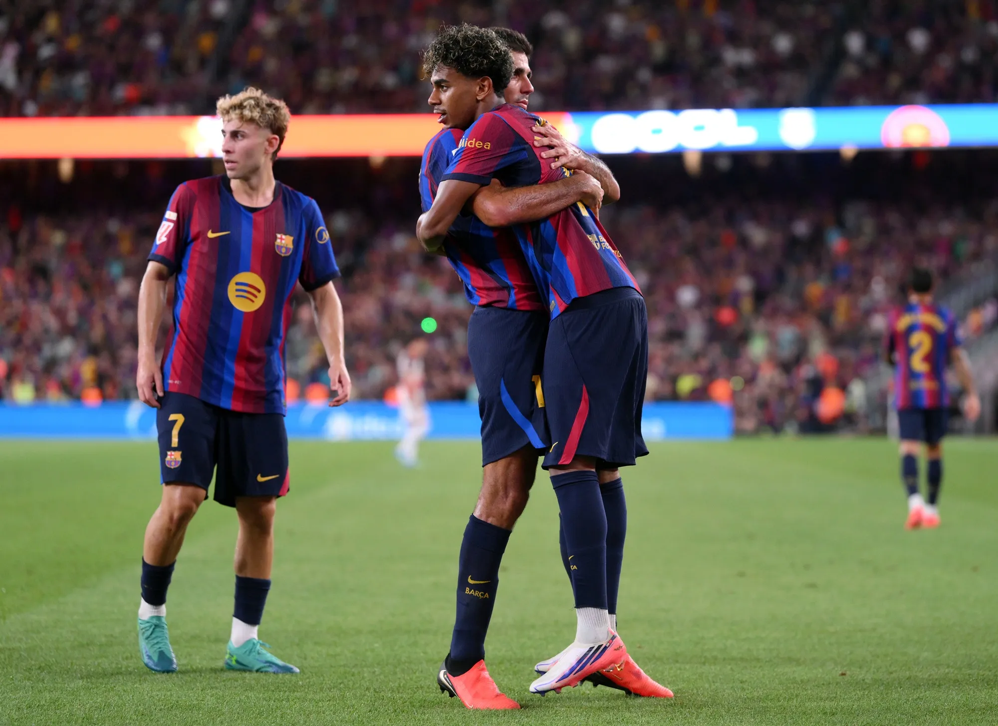 Rodri está fascinado con el nivel de Lamine Yamal. (David Ramos/Getty Images).