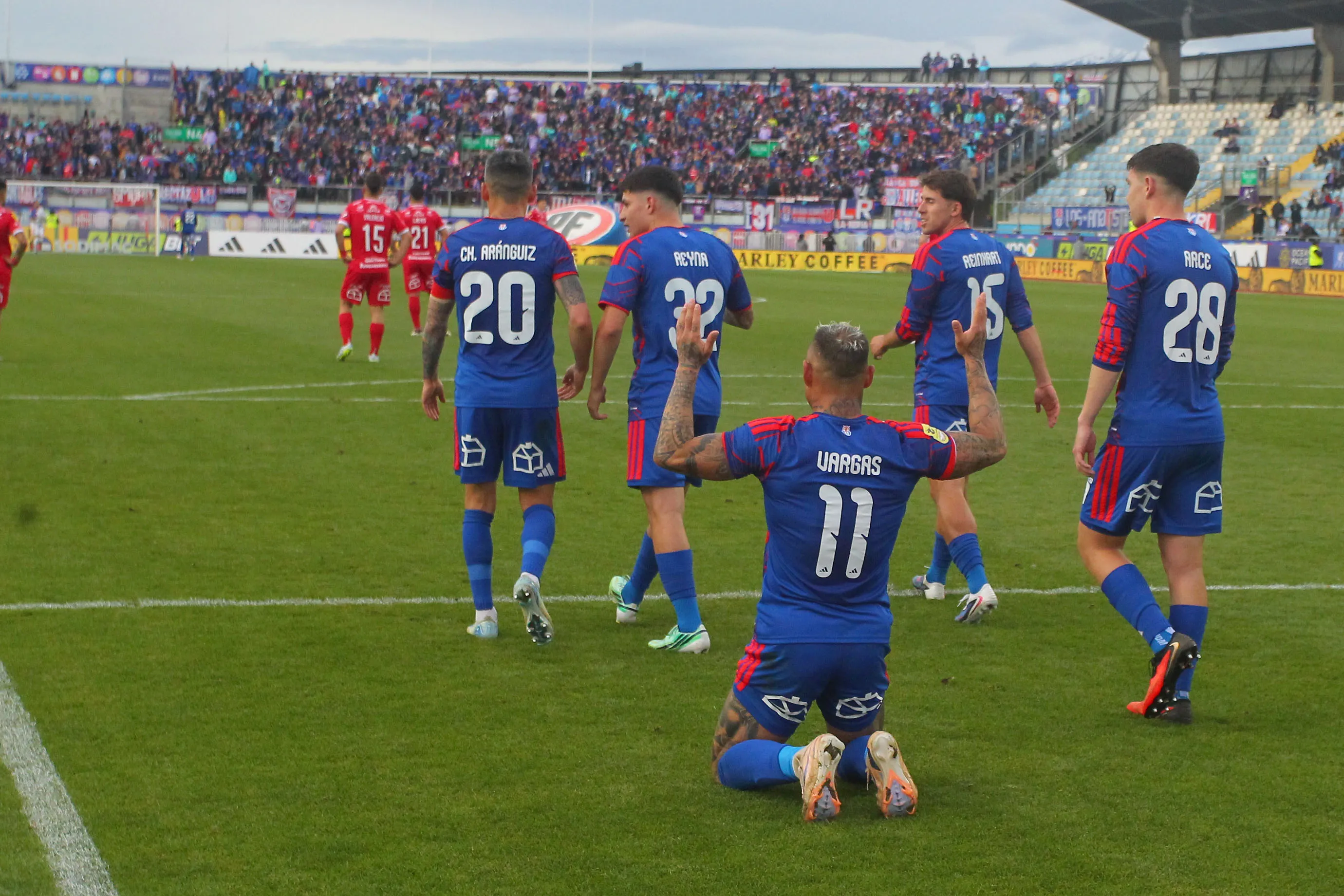 La U recibó a Ñublense en Rancagua en su último partido del torneo. Foto: Jorge Loyola/Photosport