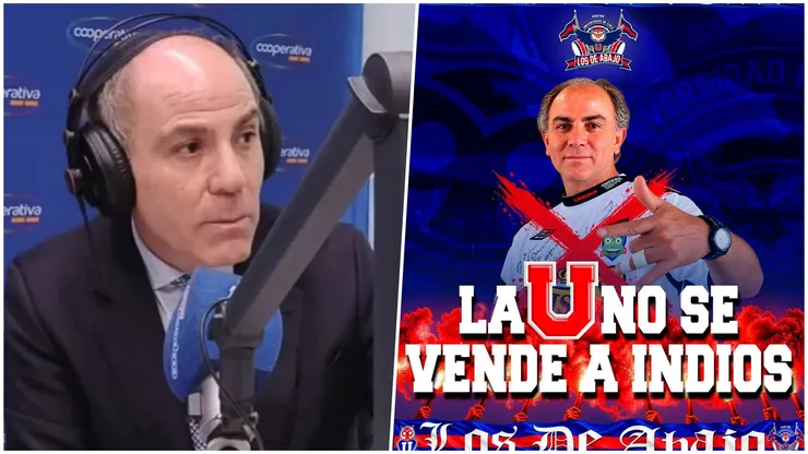 Eduardo Godoy recibe el primer ataque de los hinchas de la U.