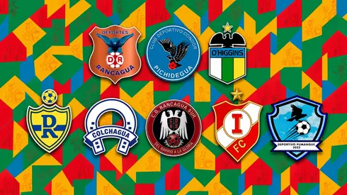 Los equipos participantes de la Copa Región de O'Higgins.