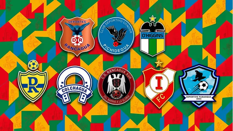 Los equipos participantes de la Copa Región de O'Higgins.
