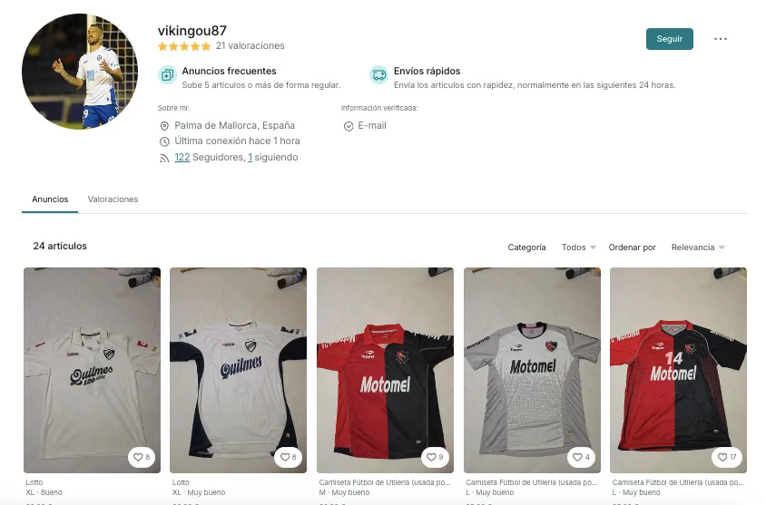 Lucas Aveldaño puso a la venta sus camisetas