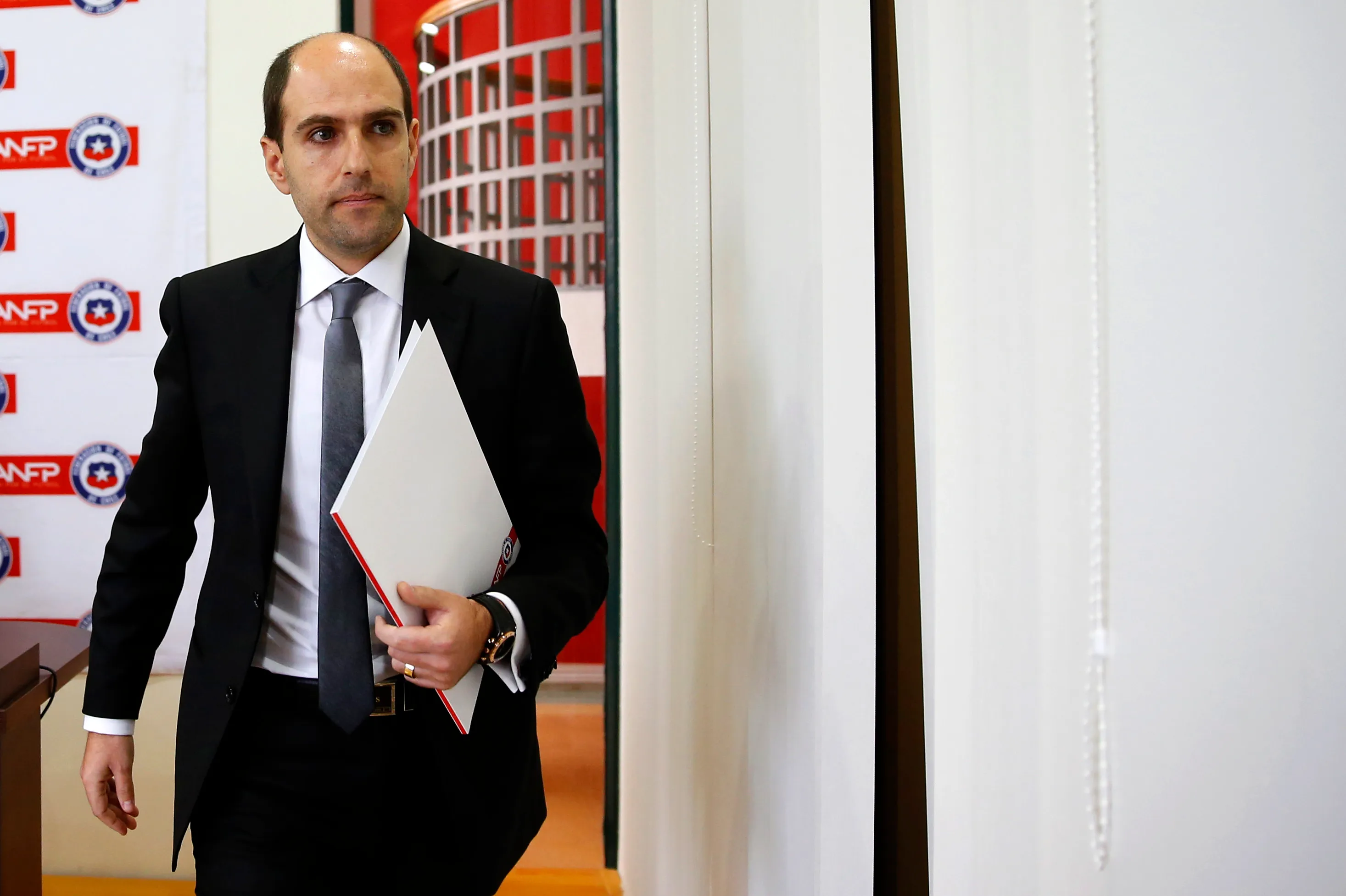 Sergio Jadue cuando era presidente de la ANFP en 2015. (Andrés Piña/Photosport).