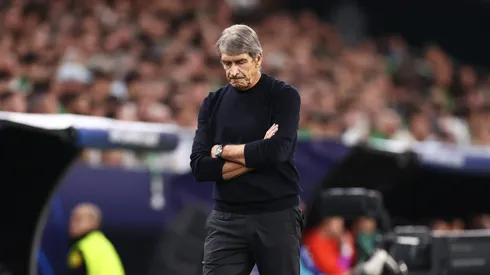 Pellegrini en el duelo ante Feyenoord en la Champions