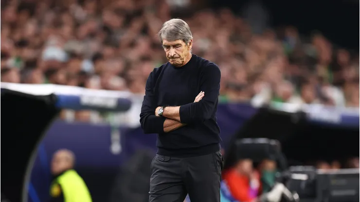 Pellegrini en el duelo ante Feyenoord en la Champions