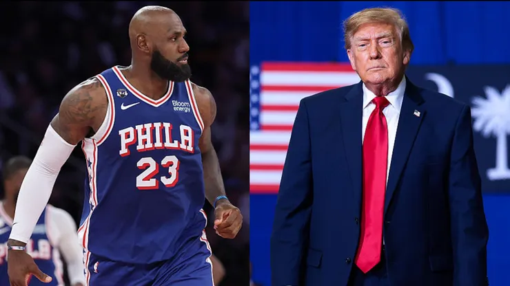 Trump acusó a LeBron James de faltarle el respeto a Estados Unidos durante el himno.