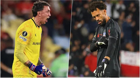 Fernando Muslera y Vozinha, dos arqueros que viven realidades diferentes en la actualidad.