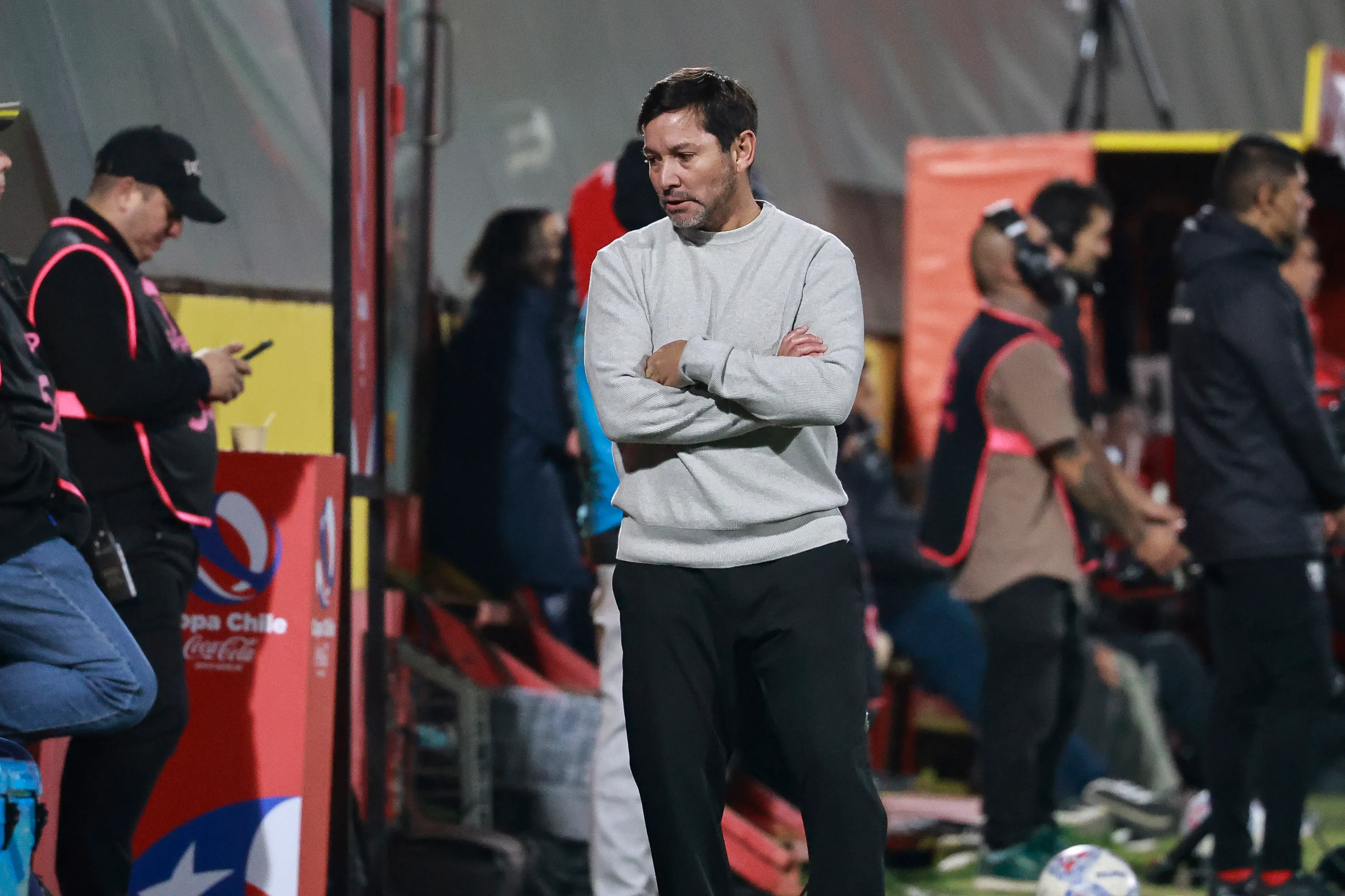 Francisco Arrué quedó molestísimo en Quillota. (Diego Martin/Photosport).