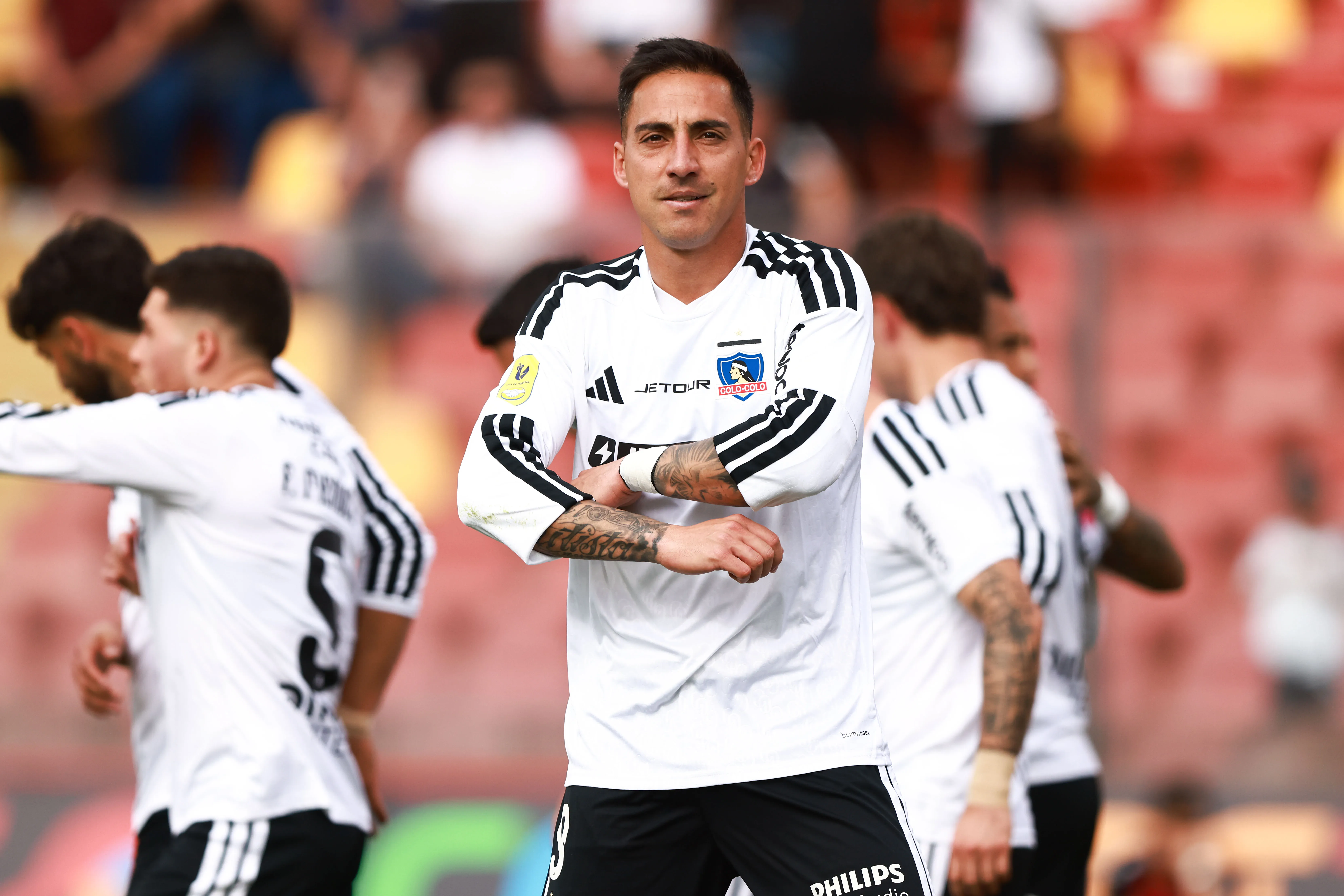 Así celebró Javier Correa el buen gol que le anotó al Tino. (Felipe ZancaPhotosport).
