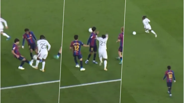 El lujo de Diomandé: rodeado ante tres rivales de Barcelona resolvió como crack