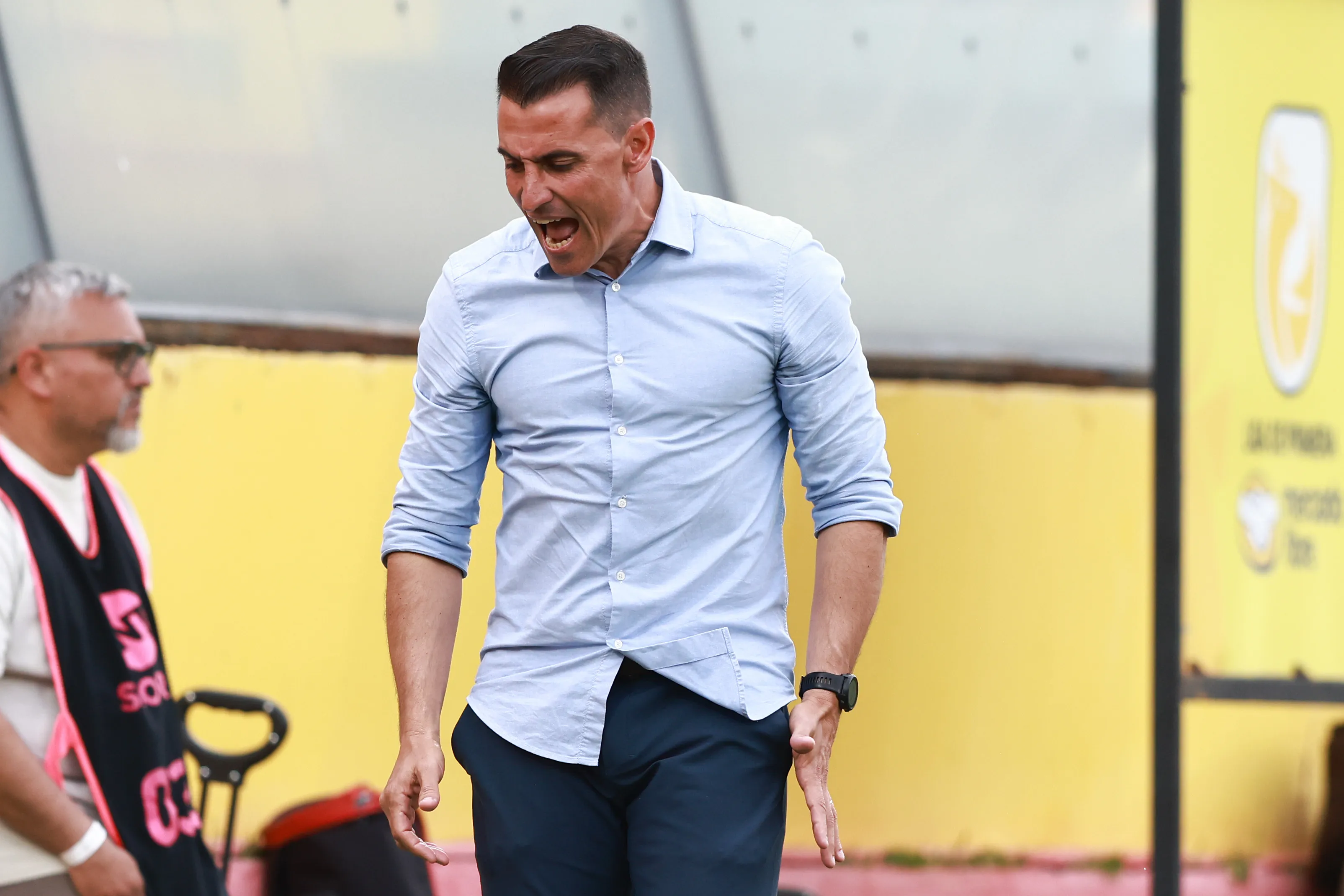 Guillermo Farré en el partido ante Colo Colo. (Felipe ZancaPhotosport).