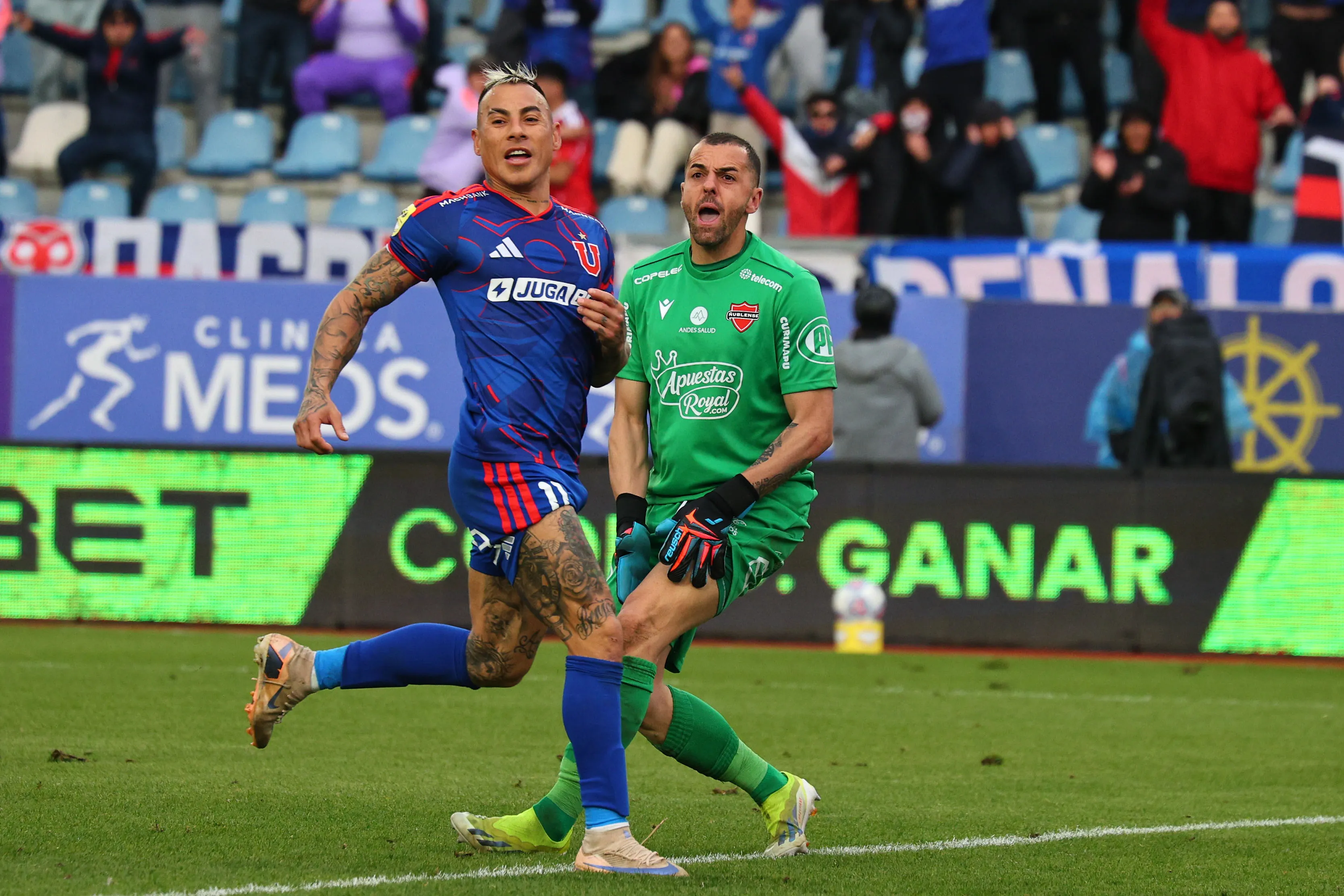 Los azules vienen de golear por 6-0 a Ñublense. Foto: Jorge Loyola/Photosport