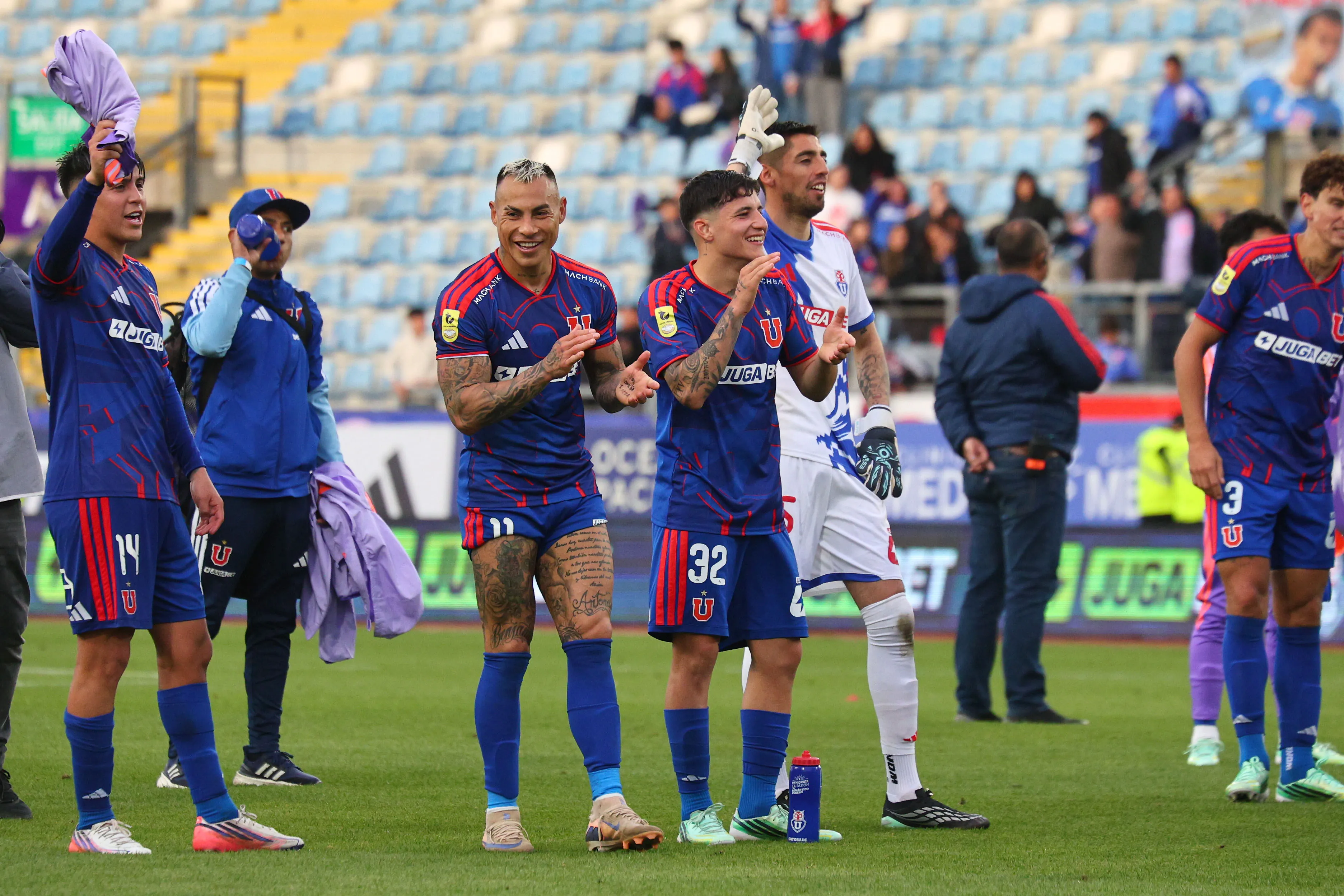 La U mantiene chances por el título y también quieren arrancar con el cupo de Chile 2. Foto:  Jorge Loyola/Photosport