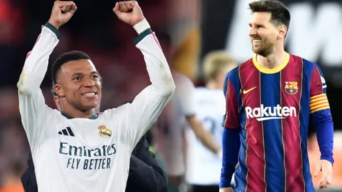 Mbappé supera a Messi en el clásico español.