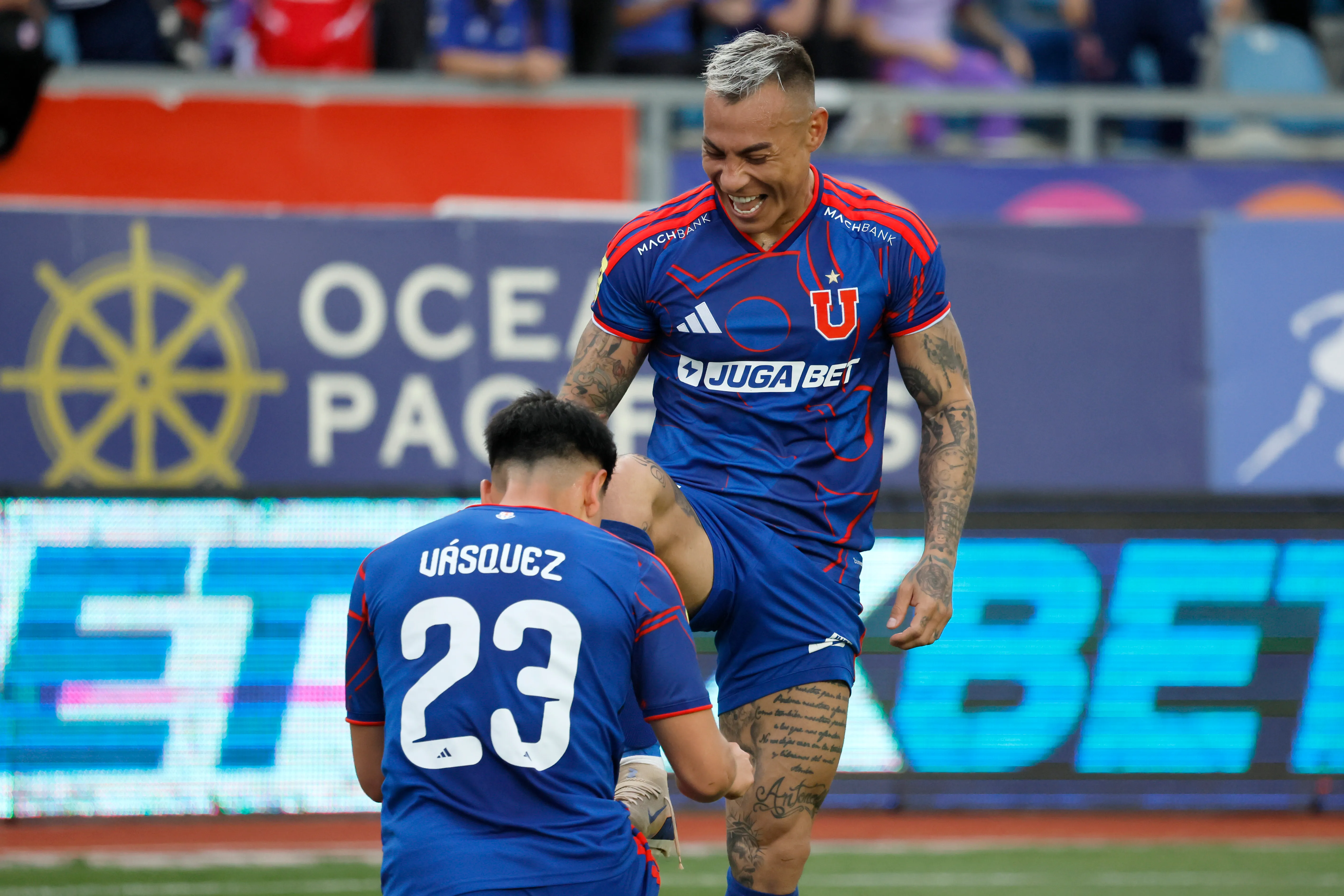 Ignacio Vásquez reconoce el poder goleador de Eduardo Vargas en Rancagua. (Andrés Piña/Photosport).