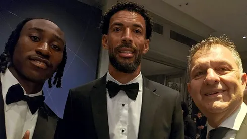Aníbal Mosa y Vozinha participaron de la gala del Balón de Oro