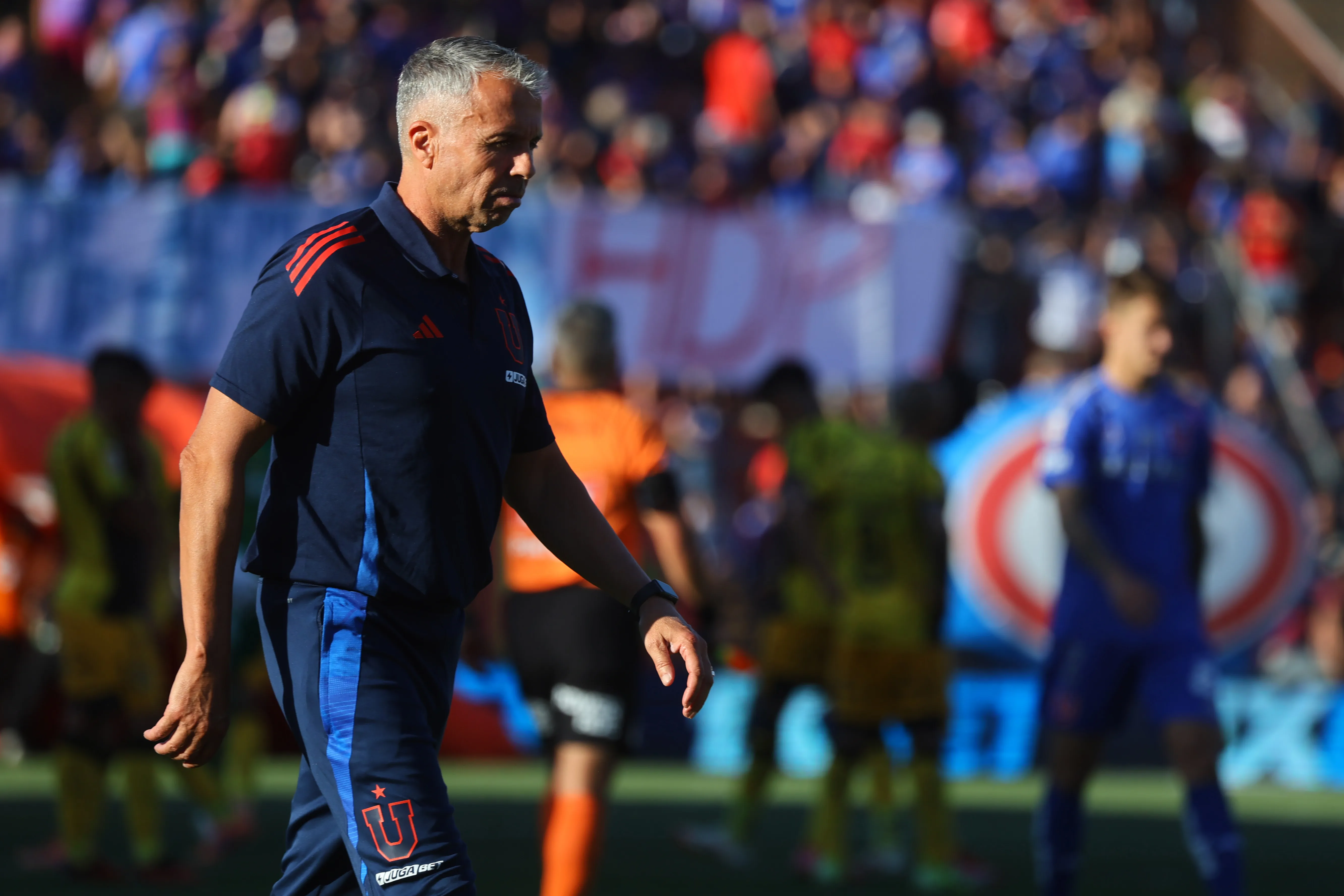 Gustavo Álvarez se sintió traicionado con la U por Eduardo Vargas. Foto: Jonnathan Oyarzun/Photosport