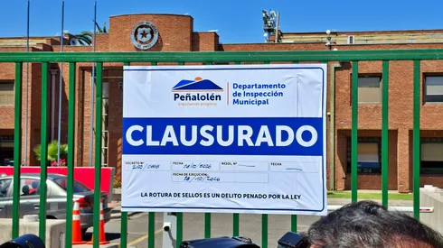 La sede de la ANFP en Quilín 5635 está clausurada por el Municipio de Peñalolén.