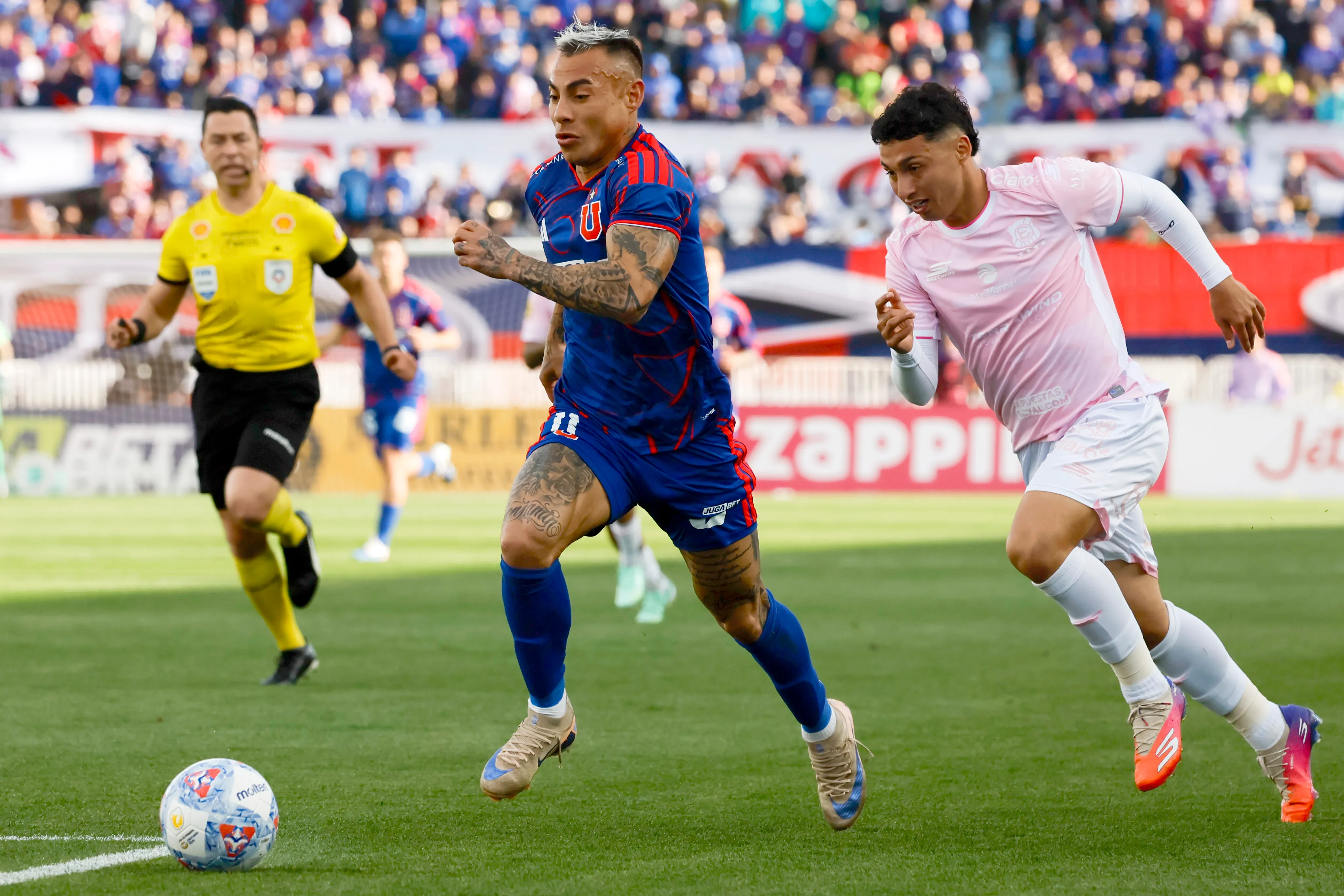 Eduardo Vargas es el máximo goleador de Universidad de Chile en este 2026. | Foto: Photosport.