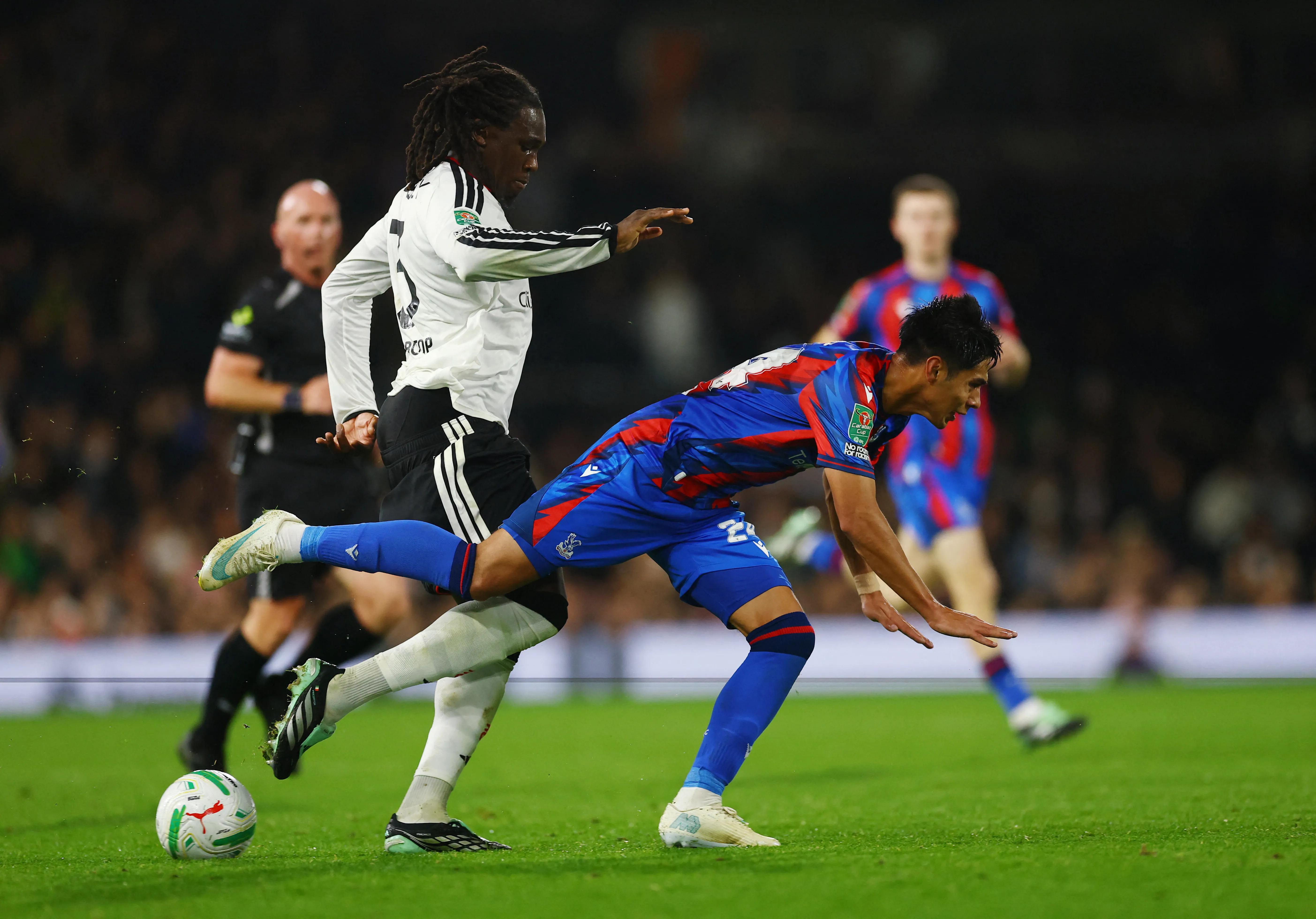 Darío Osorio fue titular en Crystal Palace. Foto: Reuters/Matthew Childs