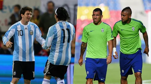 Carlos Tevez tuvo grandes compañeros en su carrera.