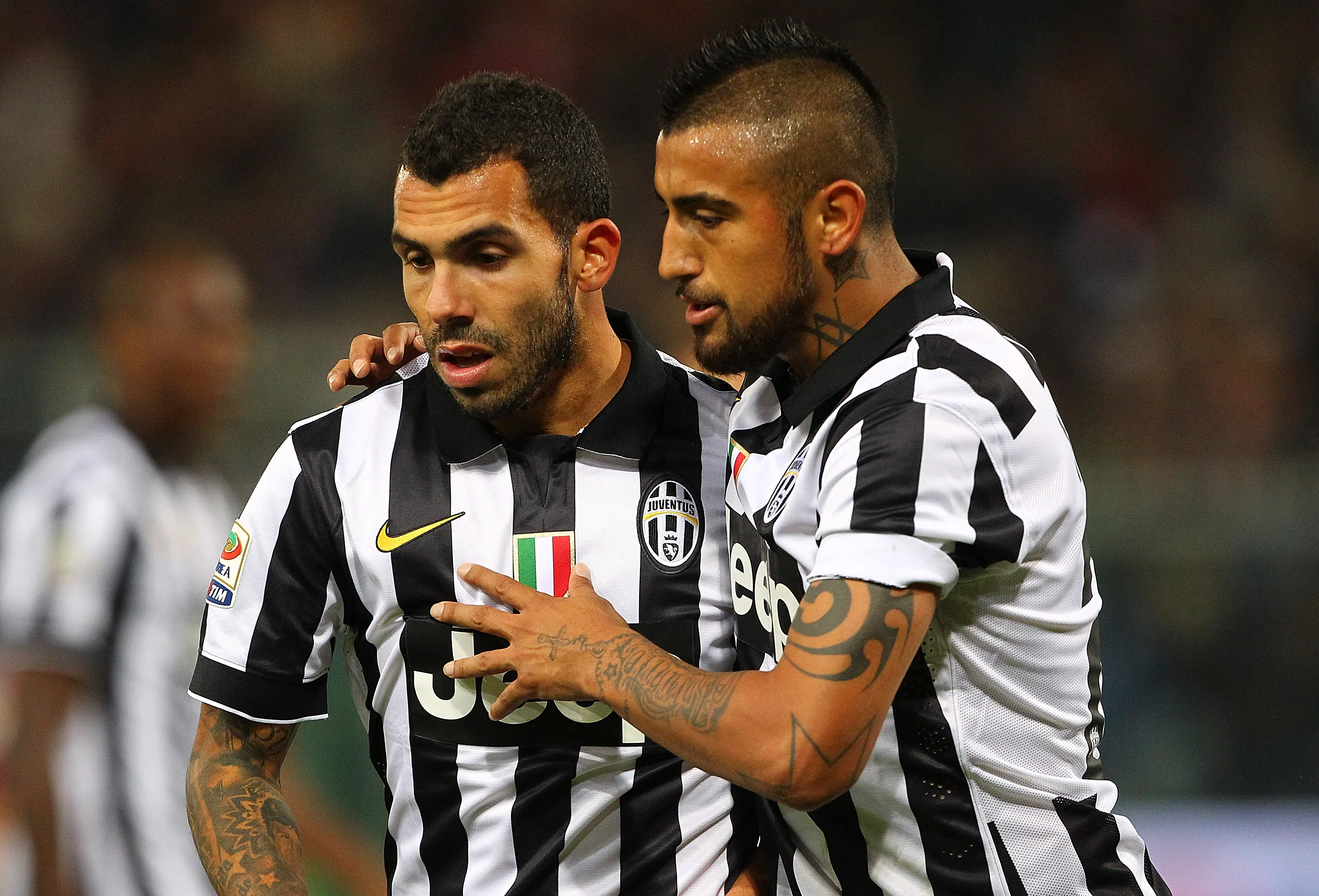 Tevez y Vidal brillaron juntos en Juventus. Imagen: Getty