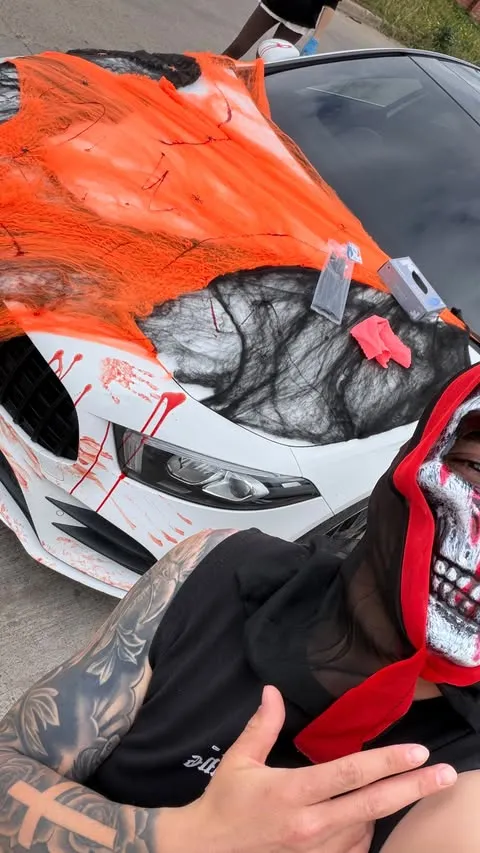 Daniel Castro también se disfrazó para el Halloween